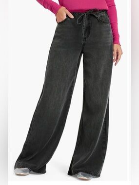 Splendid  Lounge Denim Pants Charcoal Wide-Leg High-Rise Size S / CH/ P NWOT